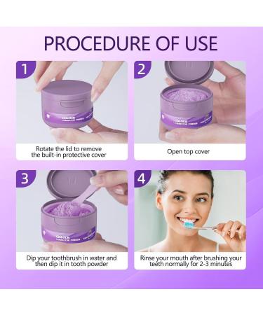 Teeth whitening powder Mint tooth powder Purple teeth whitening powder Mineral teeth whitening powder Teeth whitening powder - Buy Online on GoSupps.com