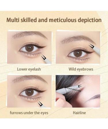 Double Tip Lower Eyelash Pencil Double Tip Waterproof Liquid Eyeliner Pen Super Slim Eye Liner Lower Lid Eyeliner Pencil Waterproof Anti-smudge Two-claw Bottom Lashes Pencil (101) - Buy Online on GoSupps.com