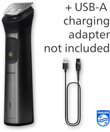 Philips Series 7000 Multigroom Trimmer MG7950/15 - 15-in-1 All-in-one Tool for Face, Head, and Body - Ultimate Precision with 26 Length Settings - Black, USB-A - Buy Online on GoSupps.com