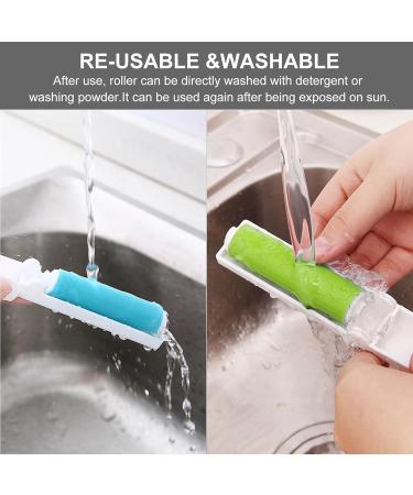 Reusable Lint Rollers 6PCS Travel Mini Lint Roller Washable Foldable Fluff Remover Sticky Brush for Clothes Portable Pet Hair Remover Roller with Cover for Carpet Sofa - Buy Online on GoSupps.com