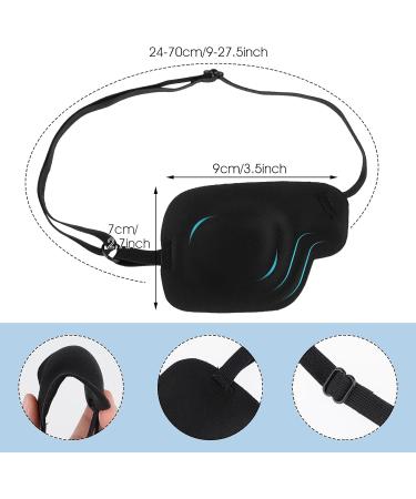 2Pcs Right Eye Patches for Adults Adjustable 3D Medical Eyepatch for Lazy Eye Amblyopia & Strabismus Post-Surgery Relief - Buy Online on GoSupps.com