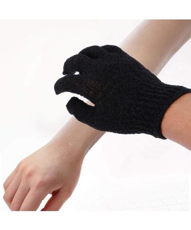 4 Pairs Exfoliating Back Scrub Gloves - Bath Mitts for Dead Skin Shower & Body Care | Loofah-Style Polyester Mittens - Buy Online on GoSupps.com