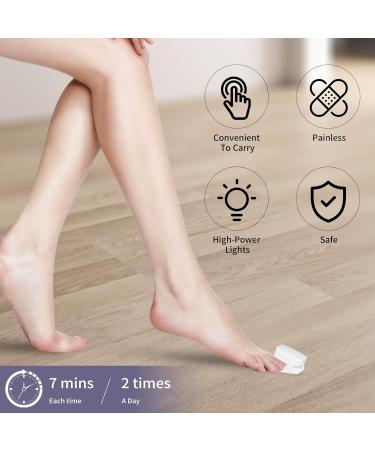 WEILASER Nail Fungus Cleaning Device Effective Home Solution for Discolored & Thick Toenails | 470nm Blue Light + 910nm Infrared Light - Buy Online on GoSupps.com