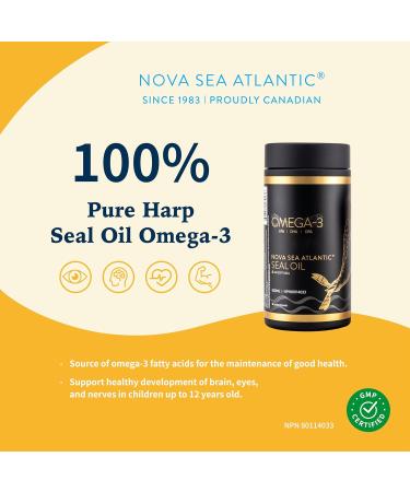 Harp Seal Oil Omega-3-6-9 | Rich Source of EPA DHA & DPA for Good Health | 100% Natural Chemical-Free Non-GMO | 500mg - 240 Softgels | Made in Canada (Pack of 3) 240 count (Pack of 3) - Buy Online on GoSupps.com
