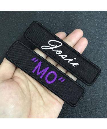Personalized Military Tactical Tag - Custom Name Patch (2 Pieces) for Clothing, Bags, and Jackets - Buy Online on GoSupps.com