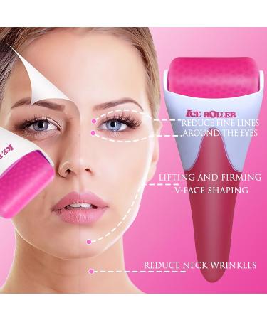 MIAO'ER Ice Roller for Face - Skin Care Tool for Puffiness & Redness Relief, Reduce Migraine & Headache - Easy to Use (Red) - Buy Online on GoSupps.com