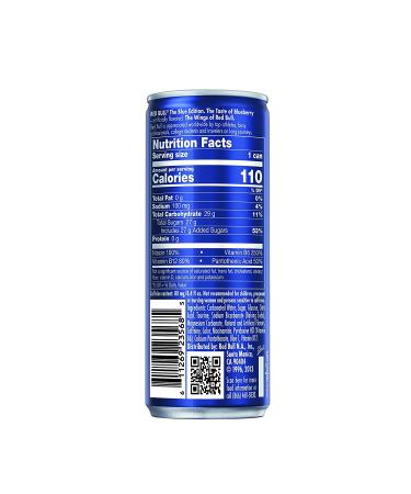 Red Bull Blue Edition Blueberry Energy Drink 8.4 Fl Oz (Pack of 24) | Boost Energy with Refreshing Blueberry Flavor - Buy Online on GoSupps.com