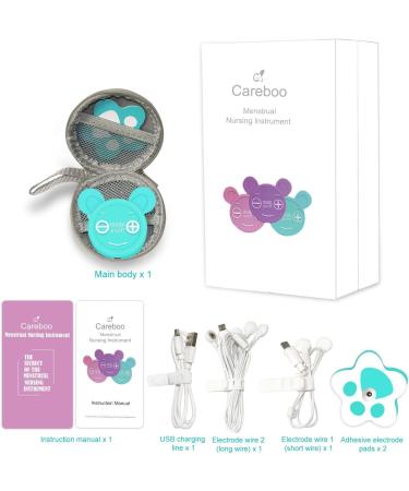 Natural Drug-Free Menstrual Cramps Treatment Device | Period Pain Relief Equipment in Blue-Green - Buy Online on GoSupps.com