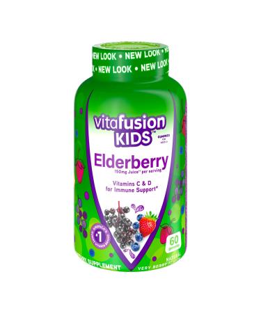 Vitafusion Kids Elderberry Gummy Vitamins  Delicious Immune Support Gummies for Kids  60Ct - Buy Online on GoSupps.com