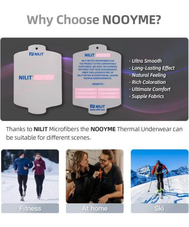 Shop Nooyme Men's Thermal Underwear Set - Breathable & Functional Ski Wear for Warm Winter Comfort - Buy Online on GoSupps.com