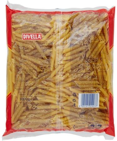  Italian Gourmet E.R. Divella Penne Mezzani Rigate N. 23 Durum Wheat Semolina Pasta 500 g + 400 g Box of 24 - Buy Online on GoSupps.com