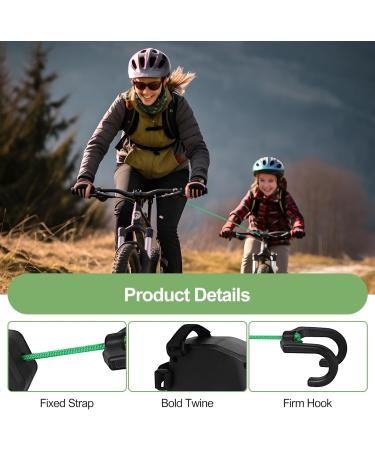 Schappe Rope Bike for Children - 2.5m Retractable Tow Rope System | 500 lbs Capacity | Safe Parent-Child Bike Towing Belt - Buy Online on GoSupps.com