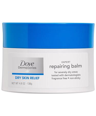 Dove Dermaseries Fragrance-Free Skin Balm for Dry Cracked Skin, 4.8 Ounce