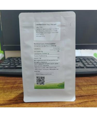 oriarmcha Qingdao Laoshan Green Tea Loose Leaf - Chinese Cloud and Mist Tea Leaves - 100g Ziplock Resealable Bag Laoshan Green Tea 100g - Buy Online on GoSupps.com