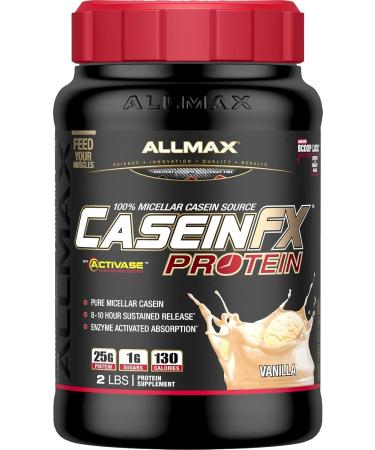 ALLMAX CASEIN-FX Vanilla 2lb & Creatine Monohydrate Micronized Creatine Powder for Strength and Muscle Recovery Gluten Free & Fast Absorbing 400g - Buy Online on GoSupps.com