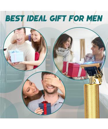 Taomoiup Men's Cordless Hair Trimmer - Electric T-Blade Outline Edger & Shaver Grooming Kit (Gold) - Buy Online on GoSupps.com