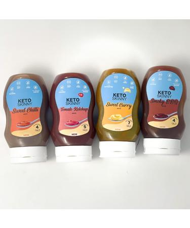 Keto Skinny Sweet Curry Sauce 300ml - Low Carb Vegan Diet Sauce - Sugar Free & No Artificial Flavors - 1 Pack - Buy Online on GoSupps.com