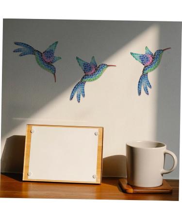 GARVALON Mosaic Hummingbird Wall Pendant Creative Iron Art Craft Wall Ornament for Home Decor Unique Bird - Buy Online on GoSupps.com