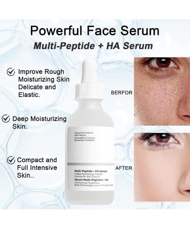 Multi-Peptide + HA Serum for Face Anti-aging Advanced Regenerating Collagen Peptide Serum Firming & Smoothing Face Serum for Fine Lines & Wrinkles Hydrating Skincare For All Skin Types(30ML) - Buy Online on GoSupps.com