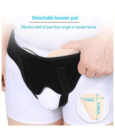Buy Adjustable Hernia Belt for Men - Support for Inguinal & Sports Hernias with Removable Compression Pads (Large - Buy Online on GoSupps.com