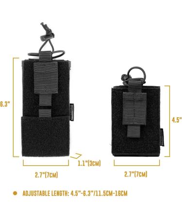 OneTigris Radio Holster for BaoFeng UV-5R BF-F8HP Nylon MOLLE Pouch for Walkie Talkie Rifle Mag Multicam 1 - Buy Online on GoSupps.com