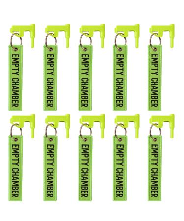 Highwild 10 Pack Chamber Safety Flag for Most Common Calibers with Green Key Chain Tags Includes Built-in Flathead Tool and Slide-on Picatinny Rail Adapter - Buy Online on GoSupps.com