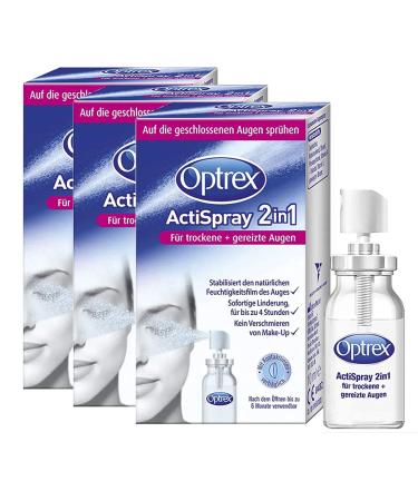 Optrex ActiSpray 2in1 Liposomal eye spray for dry & irritated eyes also for contact lenses 3 x 10ml 3x10ml