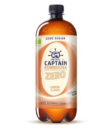 Kombucha with storage without cold (without sugar and lemon 1 liter) Without sugar Ginger and lemon 1 liter