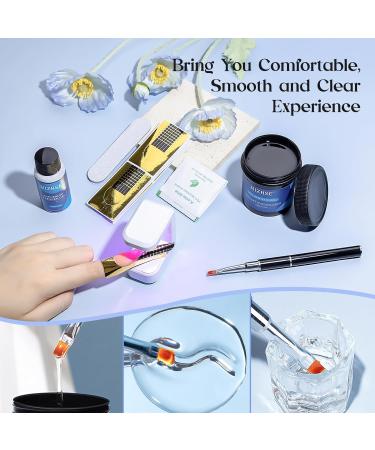 MIZHSE 100ML Nail Builder Gel Kit - LED Clear Hard Gel for Nail Extension & Strengthening | Perfect for Salon & Home DIY - Buy Online on GoSupps.com