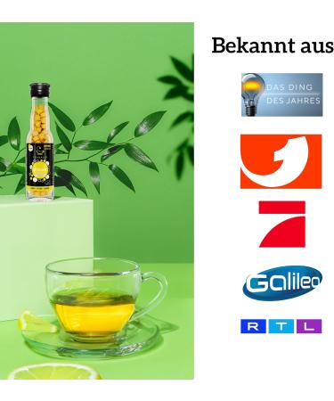 TEABALLS - Mint naturally cloudy (1 x 12g) | approx. 150 teaballs | for approx. 30-75 cups of tea | 100% pure vegetable | Known from: The thing of the year - Buy Online on GoSupps.com