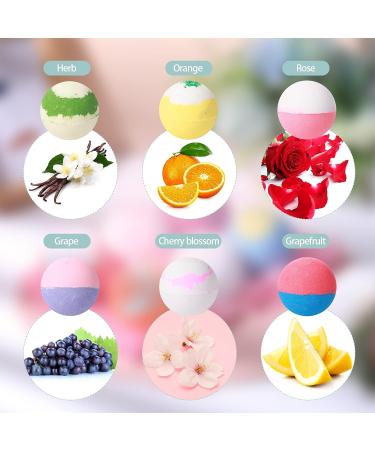6 Pcs Kids Bath Bombs with Surprise Jewelry - Christmas Gift for Girls | Gentle Bubble Fizzy Bath Balls with Ring, Bracelet, Necklace, and Ear Clip - Unicorn Style - Buy Online on GoSupps.com