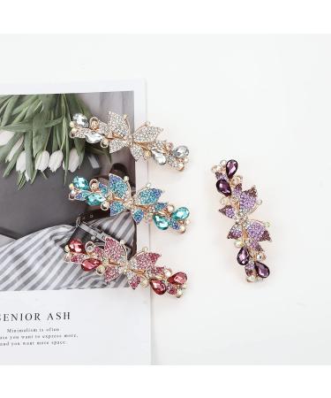 InSowni 4 Pack Luxury Glitter Sparkly Butterfly Rhinestone Hair Clips for Women Girls - Buy Online on GoSupps.com
