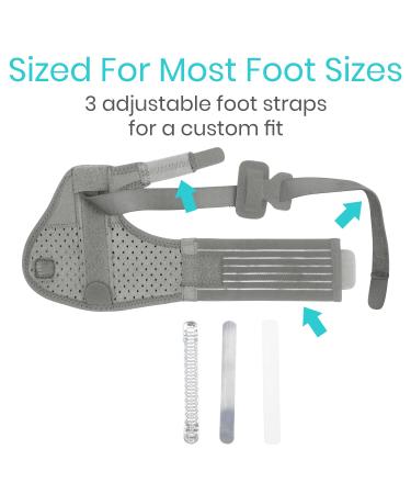 Vive Full Foot Bunion Splint - Toe Separator for Hallux Valgus - Hammer Toe Straightener - Orthopedic Soft Brace for Pain Relief - Men and Women (Gray) - Buy Online on GoSupps.com