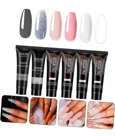 18 Pieces Nail Gel Nail Accessories Nail Extension Gel Nail Polish Clear Nail Polish Nail Art Design Accessories Manicure Gel Colour Nail Polish Glue Extension Glue - Buy Online on GoSupps.com