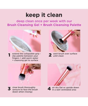 Real Techniques Au Naturale 9 Piece Makeup Brush Set - Perfect for Fluid Cream & Powder Foundation Eyeshadow Blush - Cruelty-Free Gift Set in Gold - Buy Online on GoSupps.com