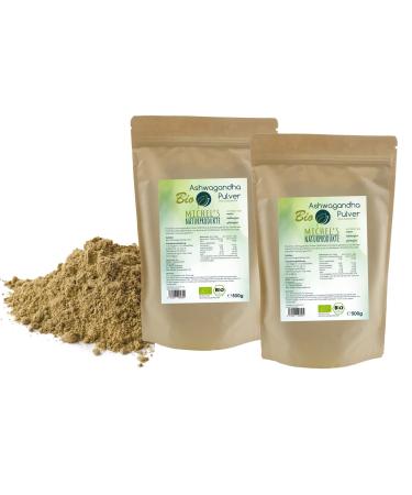 Michel s natural products Ashwagandha powder bio - 1kg (2x500g) 100% real Indian organic Ashwagandha powder from controlled organic cultivation very finely ground vegan gluten- & lactose -free 500 g (2 pack) - Buy Online on GoSupps.com