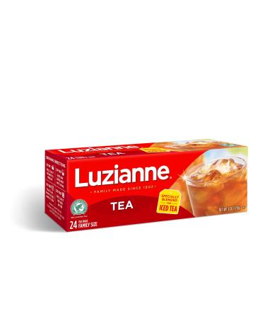 Luzianne Iced Tea Unsweetened Family Size 144 Iced Tea Bags Specially Blended For Iced Tea Clear & Refreshing Home Brewed Southern Iced Tea 24 Count (Pack of 6) 24 Count (Pack of 6) Iced Tea Bags