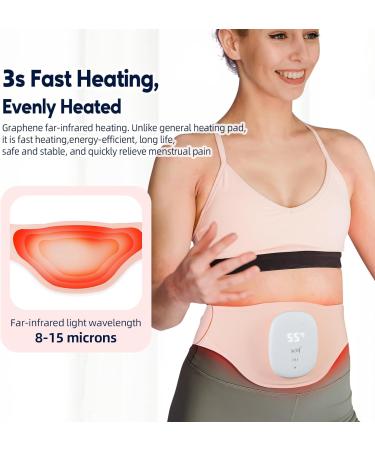 Buy Cordless Period Heat Belt Menstruation Heating Belt for Abdomen Relief | Pink Belly Warmer & Gift for Women - Buy Online on GoSupps.com