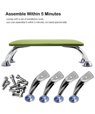 Professional Big Nail Arm Rest Cushion - Green Microfiber Leather - Manicure Hand Pillow for Nail Techs - Buy Online on GoSupps.com