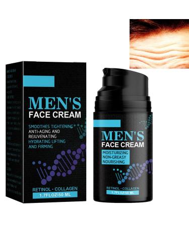 KOAHDE Retinol Anti-Age Cream for Men Retinol Men's Face Cream Retinol Anti-Wrinkle Cream for Men Men's Anti-Aging Anti-Wrinkle Cream Anti-Wrinkle Face Cream with Hyaluronic Acid and Pro-Retinol 50ML
