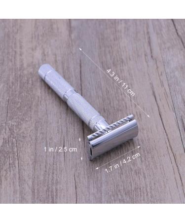 Healvian Double Safety Razor | Stainless Steel Shaving Razor for Men | Double Edge Manual Razor for Daily Use - Premium Shaving Gear - Buy Online on GoSupps.com