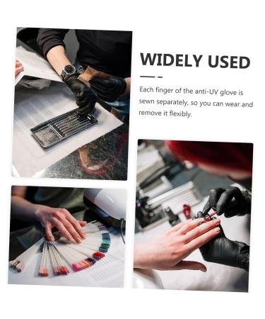 IWOWHERO 2 Pairs Gel Manicure Gloves Fingerless Nail Uv Gloves Nail Lamp Gloves Sunblock Gloves Nail Polish Gloves Gel Nail Lamp Uv Gloves Breathable Nylon Nail Supplies - Buy Online on GoSupps.com