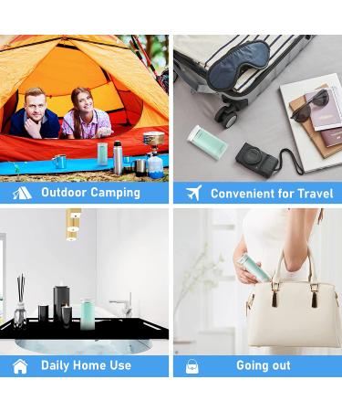 Hangsun Cordless Water Flosser - Mini Portable Dental Oral Irrigator with 4 Jet Tips, IPX7 Waterproof Electric Teeth Cleaner for Braces, Travel & Home Use - Green - Buy Online on GoSupps.com