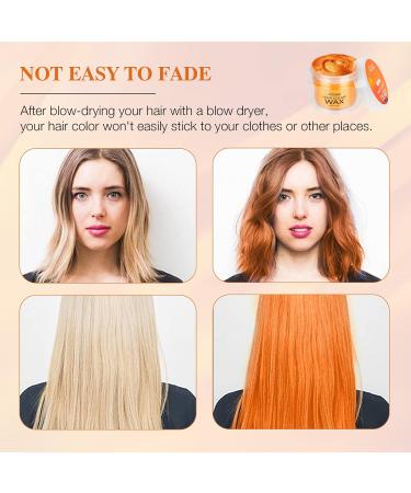 Magic Master Keratin Hair Color Wax - Temporary Instant Colored Clay for Men and Women (Orange) - Perfect for Party, Festival, Cosplay - Buy Online on GoSupps.com
