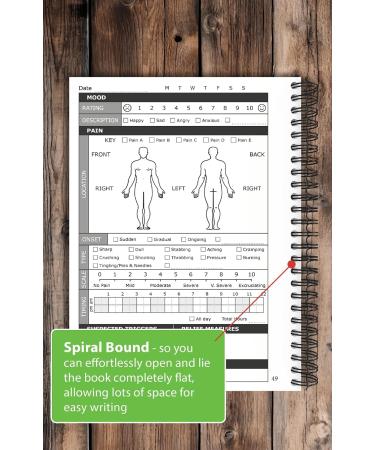Chronic Pain Journal Track and Manage Your Pain by Identifying & Eliminating Triggers - Buy Online on GoSupps.com