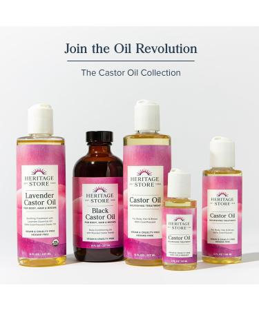 Heritage 1157098 Hexane-Free Castor Oil 118ml - Pure & Natural | Shop Internationally - Buy Online on GoSupps.com