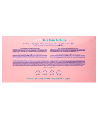 Shop I LOVE Face Time and Chills Face Masks - Hydrating Self Care Kit with Peel Off Mud and Cream Masks - Soothing 4 PC Set for Glowing Skin - Buy Online on GoSupps.com