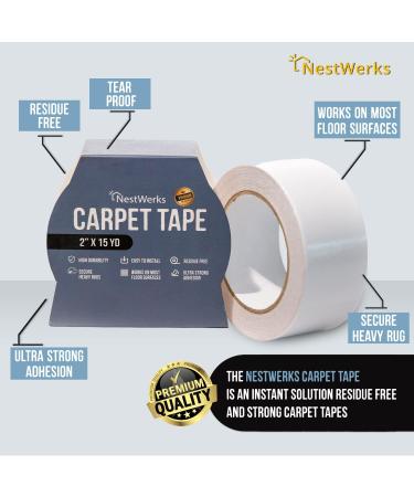 Double Sided Carpet Tape for Hardwood Floors  Tile Floors  Laminate Floors  Rug Tape Hardwood Floor  Double Sided Carpet Tape for Area Rugs  Rug Gripper Carpet Tape Double Sided (1) 1 Clear - Buy Online on GoSupps.com