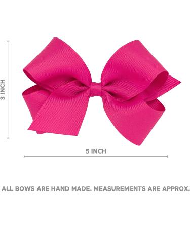 Girls' Organza Double Hair Bow on WeeStay Clip - Medium White with Satin Knot Center - Buy Online on GoSupps.com