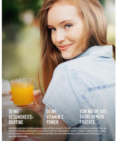 hohes C Mild orange 12 x 05 l 100 juice orange juice vitamin C without added sugar less acid vegan with recycled PET - Buy Online on GoSupps.com